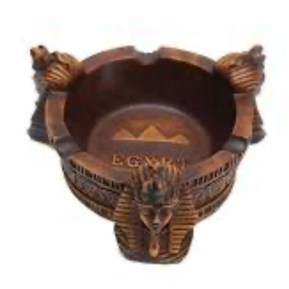 Vintage Unique ancient Egyptian Handmade ashtray